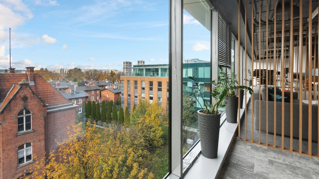 Widok z okna w Office Island